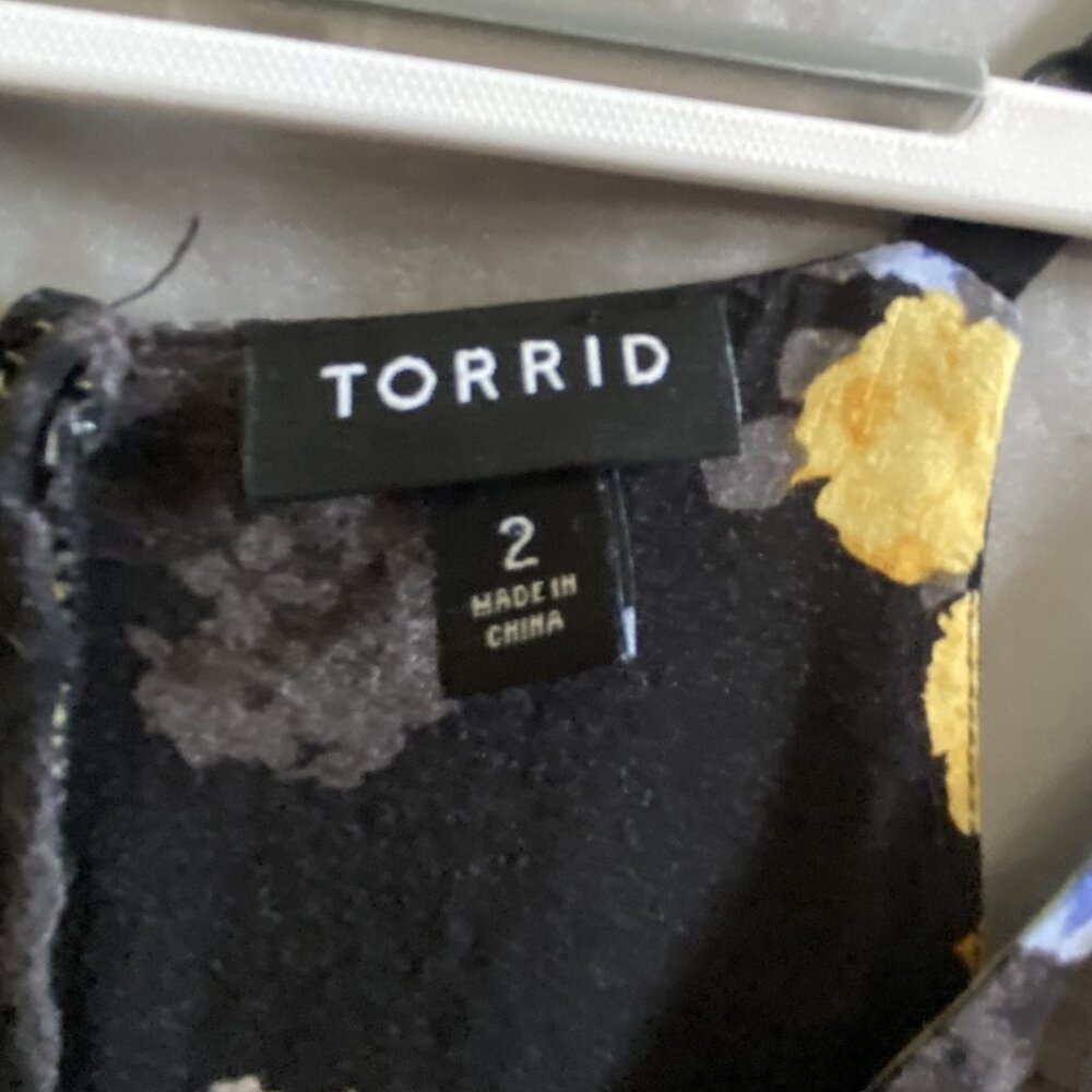Torrid Babydoll Hi-Low Challis Sweetheart Cami - Picture 6 of 7